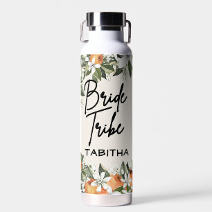 Botella De Agua Nombre personalizado de la "tribu de novias" del b