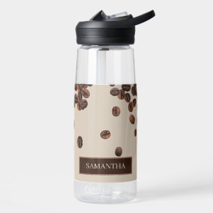 Botella De Agua Nombre personalizado de los granos de café