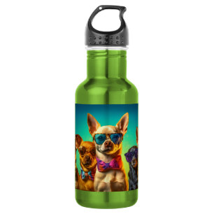 Botella De Agua Nombre personalizado de los perros Guay