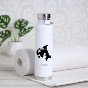 Botella De Agua Nombre personalizado de orca
