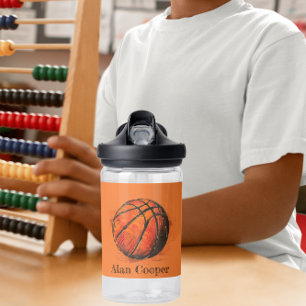 Botella De Agua Nombre personalizado del deporte artístico de balo