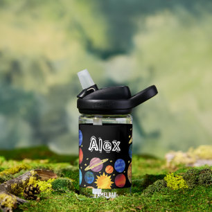 Botella De Agua Nombre personalizado del espacio del sistema solar