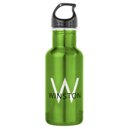 Botella De Agua Nombre personalizado Deportes monográficos simples