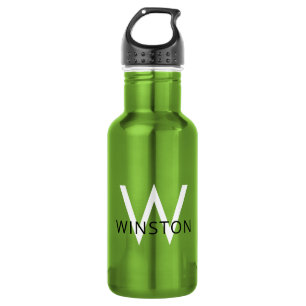 Botella De Agua Nombre personalizado Deportes monográficos simples