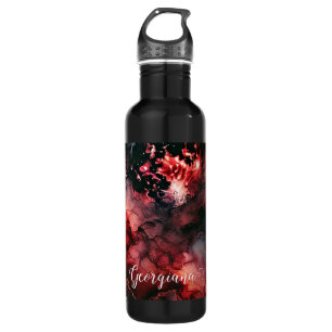 Botella De Agua Nombre personalizado Eerie Bloon Moon Halloween Al