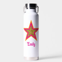Nombre personalizado elegante con brillo dorado y 