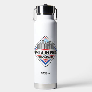 Botella De Agua Nombre personalizado Filadelfia Pennsylvania