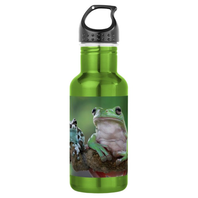 Botella De Agua Nombre personalizado Frog Frog Steless Water Bottl (Anverso)