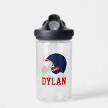 Botella De Agua Nombre personalizado Fútbol tema<br><div class="desc">Diseño deportivo infantil personalizado.</div>