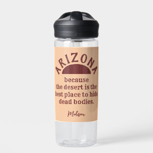 Botella De Agua Nombre personalizado gracioso ARIZONA