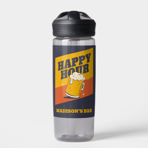 Botella De Agua Nombre personalizado Hora feliz