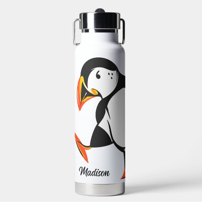 Botella De Agua Nombre personalizado Islandia (Frente)