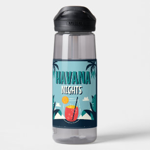 Botella De Agua Nombre personalizado "Las noches de La Habana"