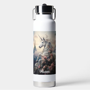Botella De Agua Nombre personalizado lindo unicornio