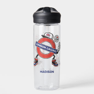 Botella De Agua Nombre personalizado London Calling
