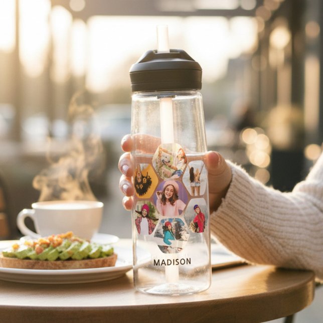 Botella De Agua Nombre personalizado moderno de varios Collages de (Subido por el creador)