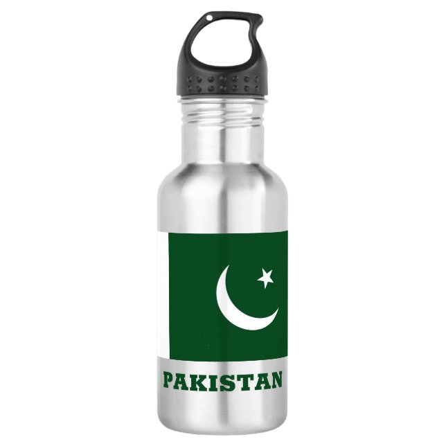 Botella De Agua Nombre personalizado Pakistán (Anverso)