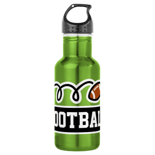 Botella De Agua Nombre personalizado personalizado para deportes d (Anverso)