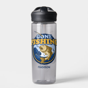 Botella De Agua Nombre personalizado "Pescado desaparecido"
