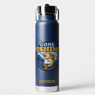 Botella De Agua Nombre personalizado "Pescado desaparecido"