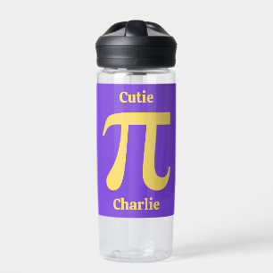 Botella De Agua Nombre personalizado Pi / Cutie Pie