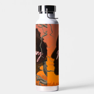 Botella De Agua Nombre personalizado Recuerdos conmovedores Gráfic
