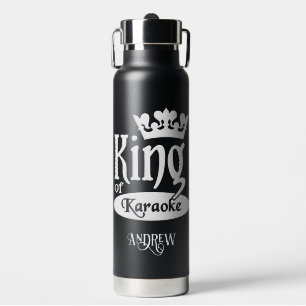 Botella De Agua Nombre personalizado Rey de Karaoke