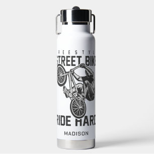 Botella De Agua Nombre personalizado Street Bike