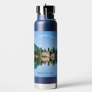 Botella De Agua Nombre personalizado y Montenegro de texto