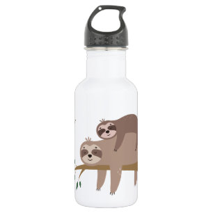 Botella De Agua Nombre personalizado y ranura de recorte de color