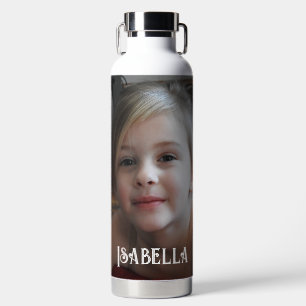 Botella De Agua Nombre y Foto Personalizados   