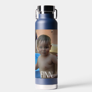 Botella De Agua Nombre y foto personalizados 
