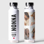 Botella De Agua Nonna | Personalizado de la abuela italiana Fecha<br><div class="desc">Nonna | Personalizado de la abuela italiana Fecha 4 Foto de moda</div>