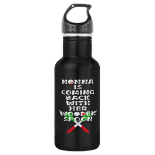 Botella De Agua Nonna Vuelve Con Su Cuchara De Madera