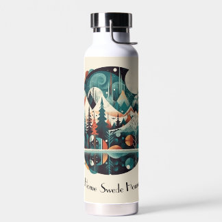Botella De Agua Nordic Pines & Peaks, personalizable