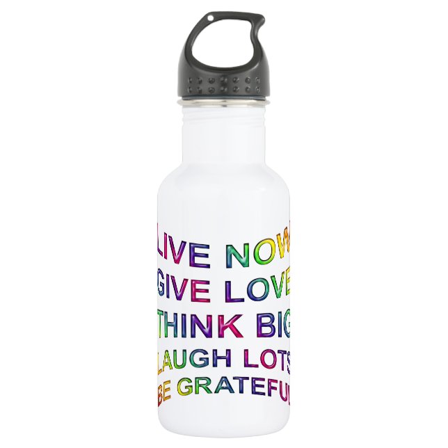 Botella De Agua Normas De Vida (Anverso)