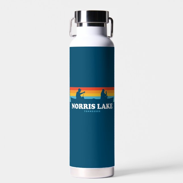 Botella De Agua Norris Lake Tennessee Canoe (Delantero)
