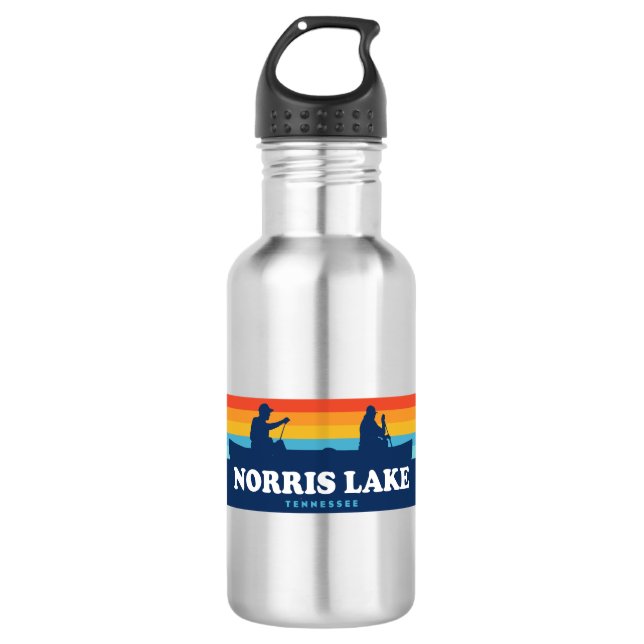 Botella De Agua Norris Lake Tennessee Canoe (Anverso)