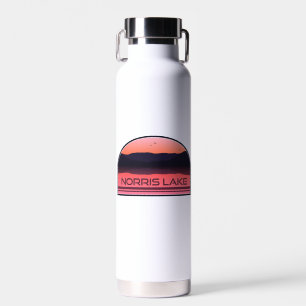 Botella De Agua Norris Lake Tennessee Red Sunrise