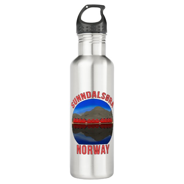 Botella De Agua Noruega Sunndalsøra Travel Noruega (Anverso)