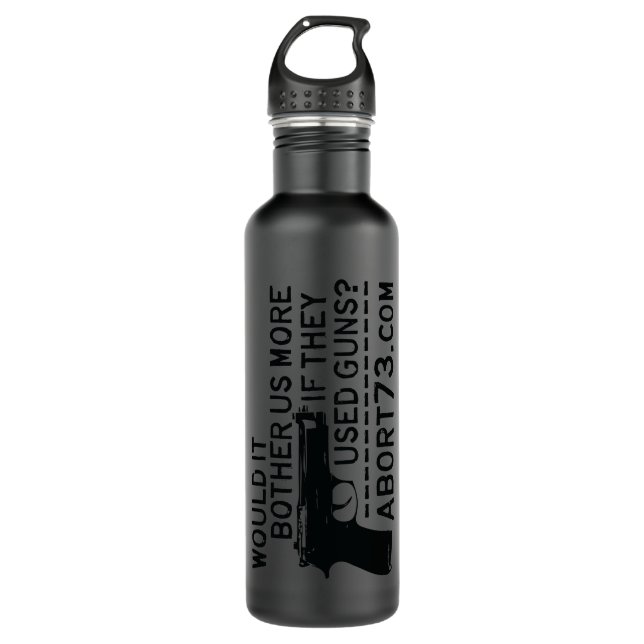 Botella De Agua ¿Nos molestaría más si usaran armas? Aborto73 (Anverso)