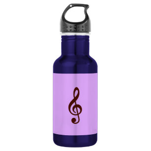 Botella De Agua Nota musical púrpura