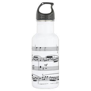 Botella De Agua notas musicales