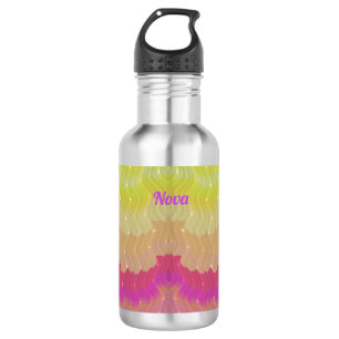 Botella De Agua NOVA ~ amarillo beige morado rosado