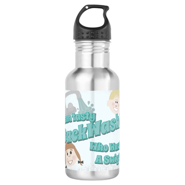 Botella De Agua Novedad de lavado de fondo desagradable (Anverso)