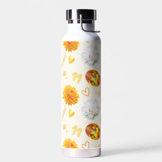 Botella De Agua November Birthstone & Flower | Citrine & Chrysanth