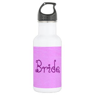 Botella De Agua Novia Rosa
