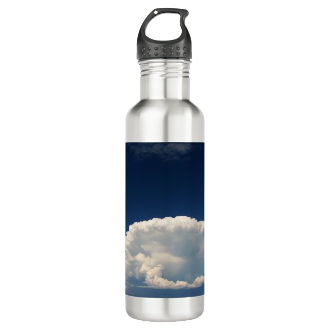 Botella De Agua Nube blanca de puffy (Anverso)