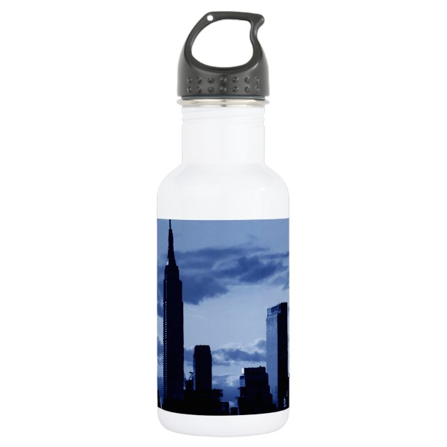 Botella De Agua Nueva York y la noche azul (Anverso)