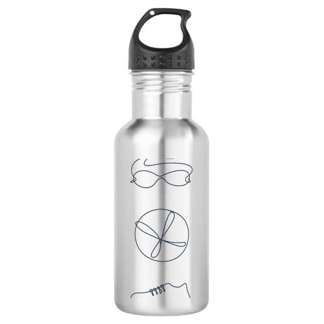 Botella De Agua Nuevo diseño de Triathlon (Anverso)